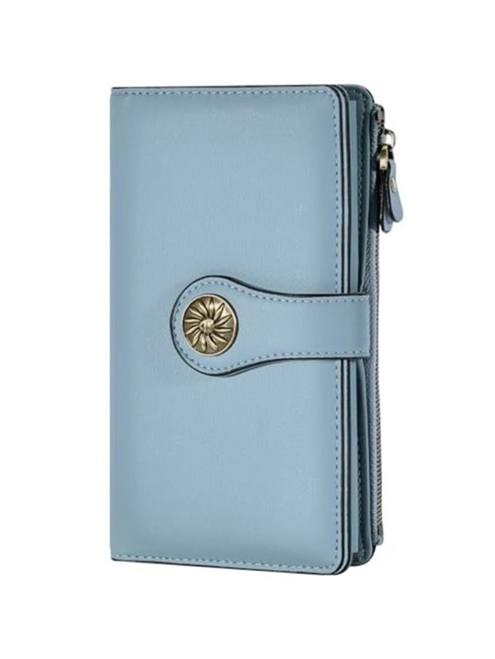 RFID Leather Wallet Womens Card Holder Organizer Clutch Phone Wallet Large